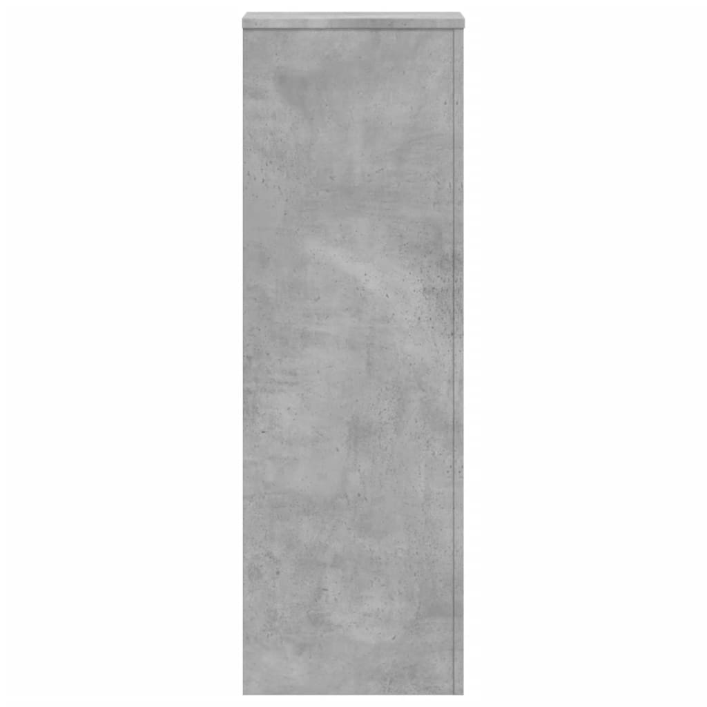 Supporto per Piante Grigio 33x33x100 cm in Truciolato 852954