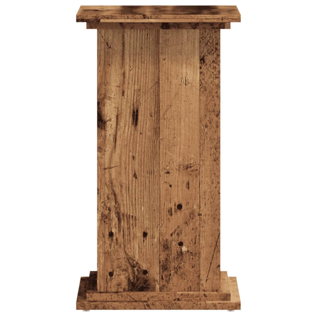 Supporto per Piante Legno Vecchio 33x33x60 cm Legno Multistrato 852967