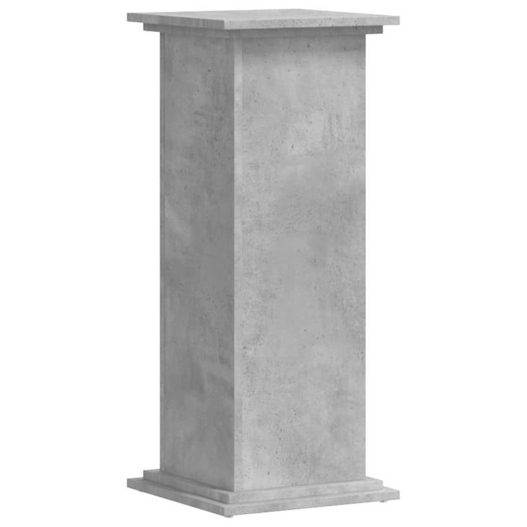 Supporto per Piante Grigio 33x33x80 cm in Legno Multistrato 852972