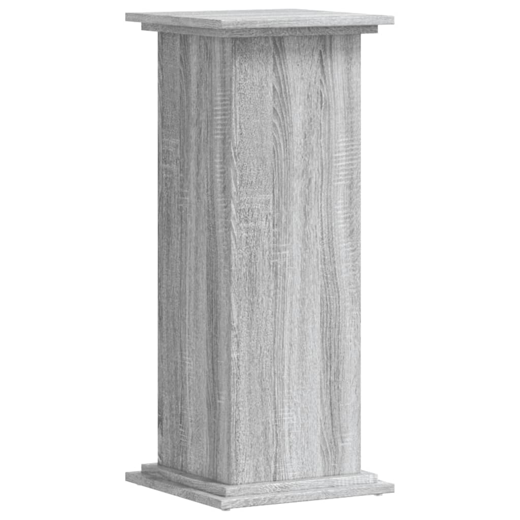 Supporto per Piante Grigio Sonoma 33x33x80 cm Legno Multistrato 852974