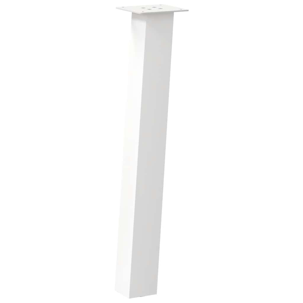 Gambe per Tavolino 4 pz Bianco 72 cm in Acciaio 4012505