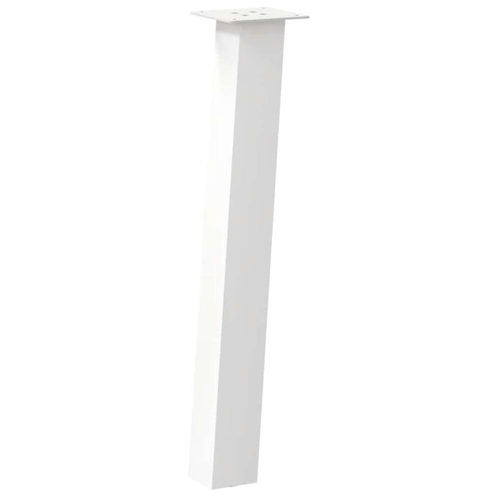 Gambe per Tavolino 4 pz Bianco 72 cm in Acciaio 4012505