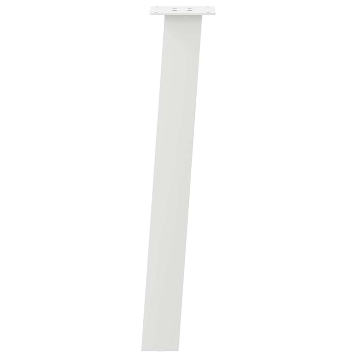 Gambe per Tavolino 4 pz Bianco 72 cm in Acciaio 4012505