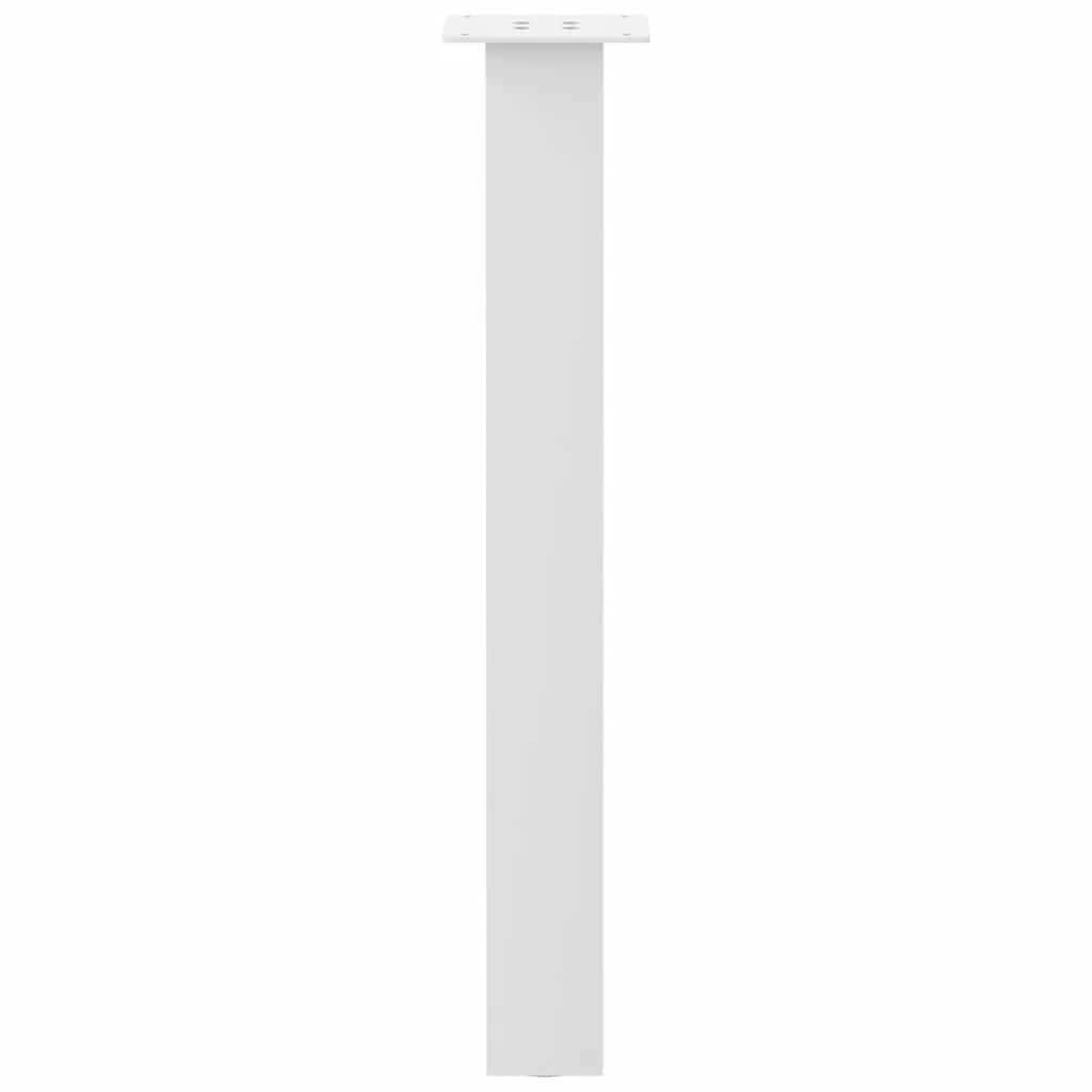 Gambe per Tavolino 4 pz Bianco 72 cm in Acciaio 4012505