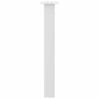 Gambe per Tavolino 4 pz Bianco 72 cm in Acciaio 4012505