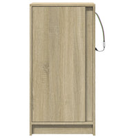 Credenza con LED Rovere Sonoma 42,5x34x85 cm Legno Multistrato 852140