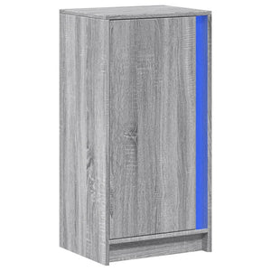 Credenza con LED Grigio Sonoma 42,5x34x85 cm Legno Multistrato 852143