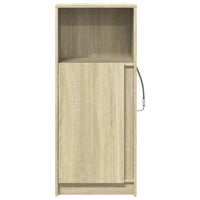 Credenza con LED Rovere Sonoma 42,5x34x100 cm Legno Multistrato 852154