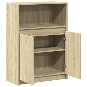 Credenza con LED Rovere Sonoma 72x34x100cm in Legno Multistrato 852161