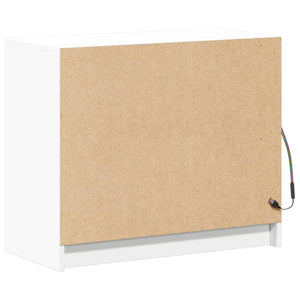 Credenza con LED Bianca 72x34x61 cm in Legno Multistrato 852173