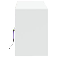 Mobile Porta TV con LED Bianco 139,5x34x50 cm in Truciolato 852194