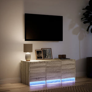 Mobile Porta TV con LED Rovere Sonoma 97x34x40 cm in Truciolato 852238