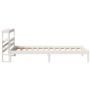 Letto senza Materasso Bianco 75x190 in Legno Massello di Pino 3305707