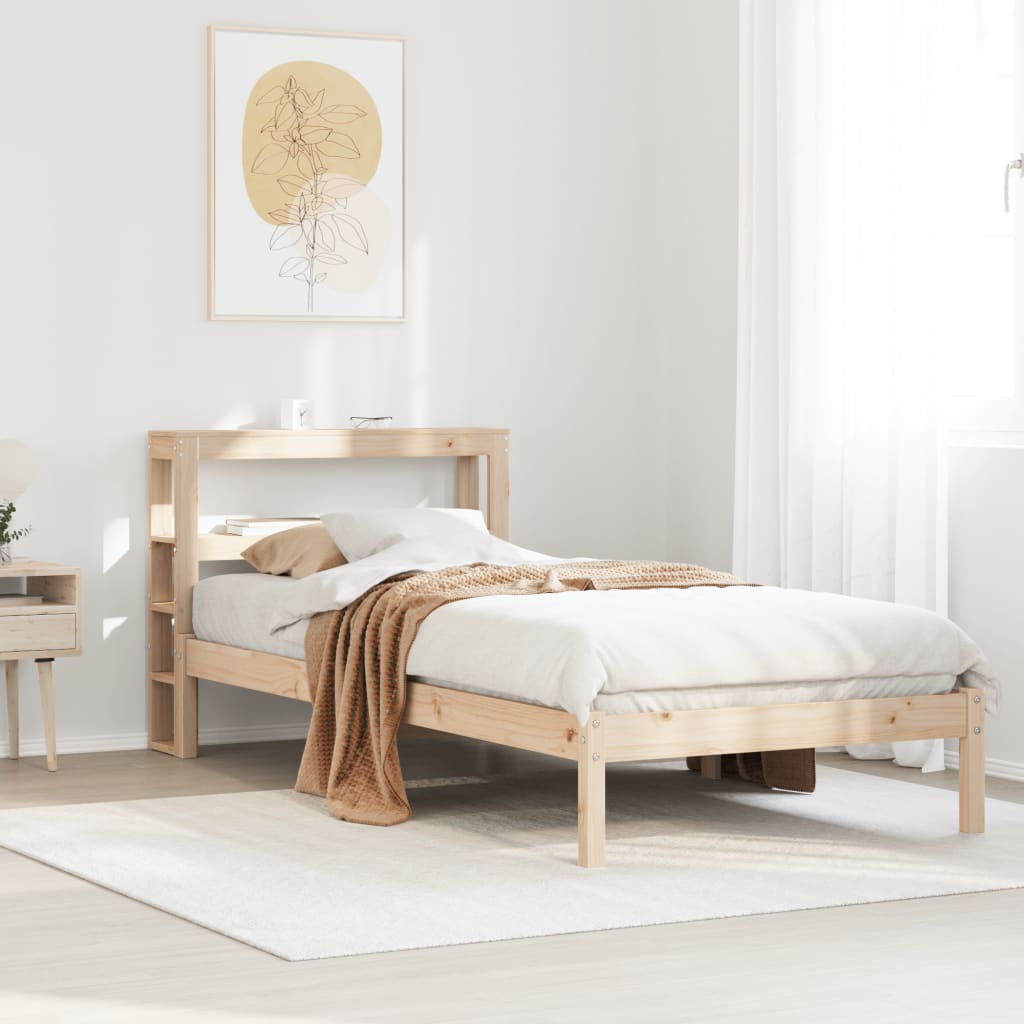 Letto senza Materasso 90x190 cm in Legno Massello di Pino 3305708