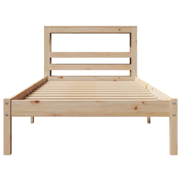 Letto senza Materasso 90x200 cm in Legno Massello di Pino 3305716