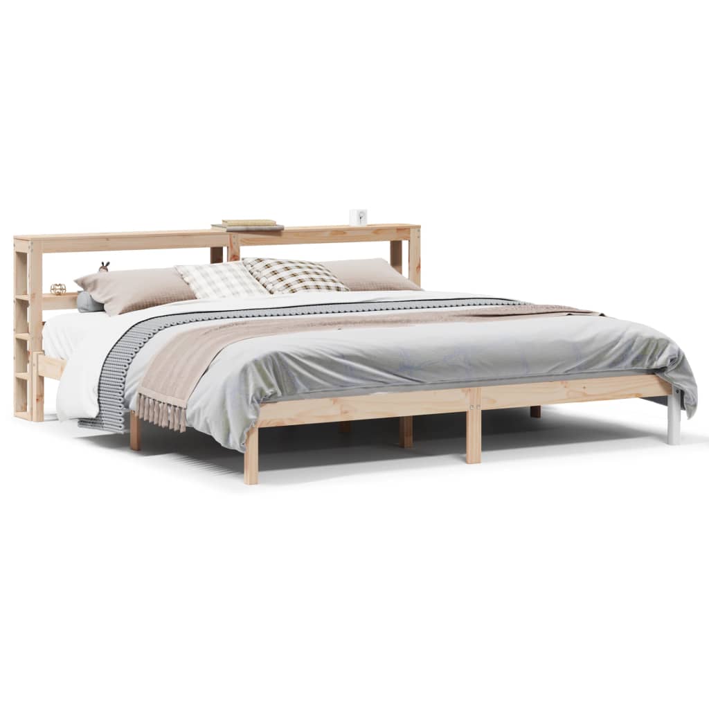 Letto senza Materasso 200x200 cm in Legno Massello di Pino 3305730