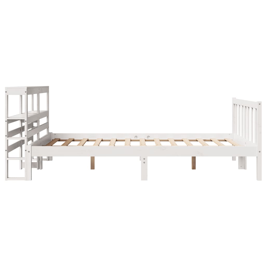 Letto senza Materasso Bianco 120x200 cm Legno Massello di Pino 3305760