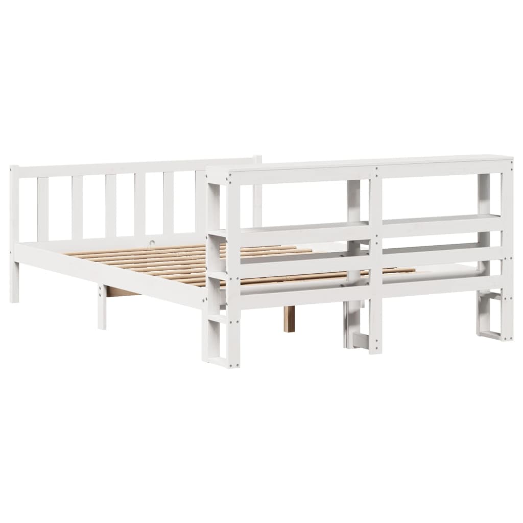 Letto senza Materasso Bianco 120x200 cm Legno Massello di Pino 3305760