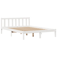 Letto senza Materasso Bianco 120x200 cm Legno Massello di Pino 3305760