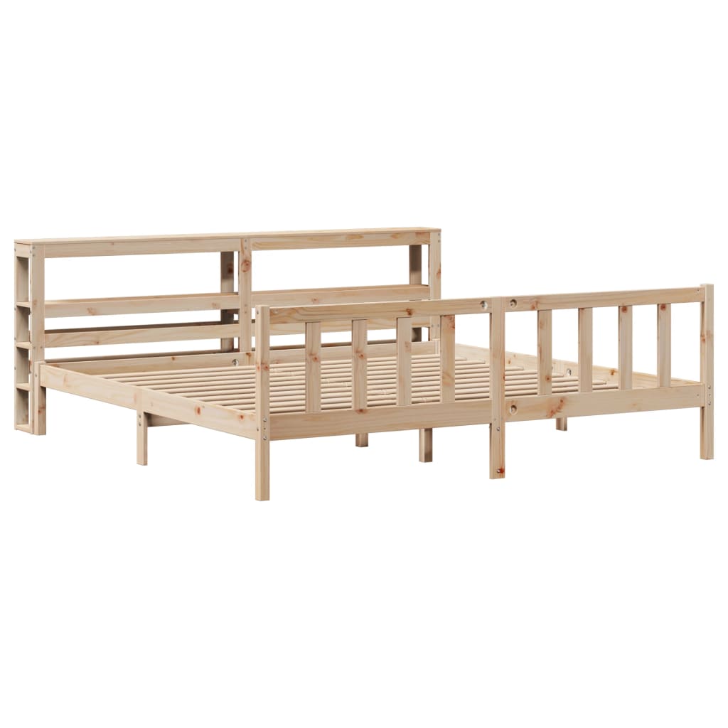 Letto senza Materasso 200x200 cm in Legno Massello di Pino 3305769