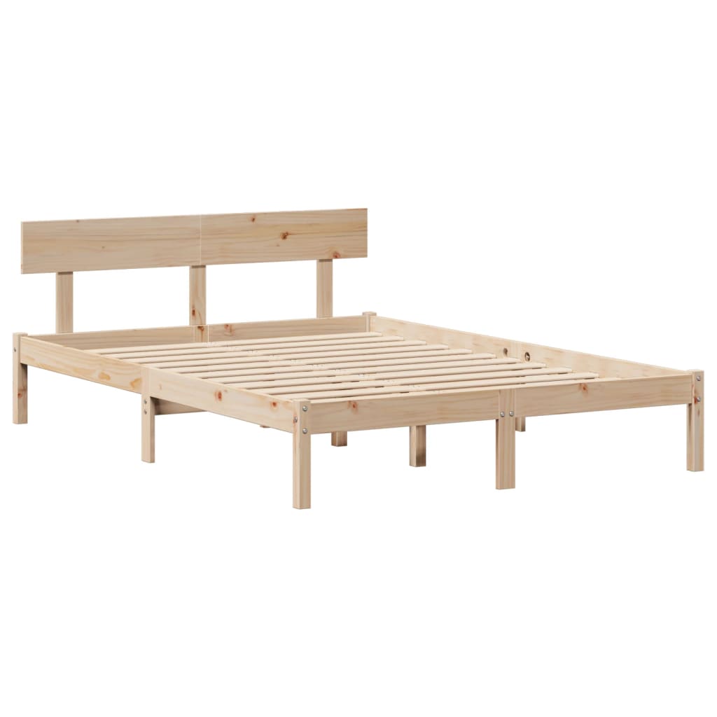 Letto senza Materasso 120x190 cm in Legno Massello di Pino 3305788