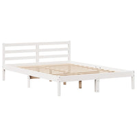 Letto senza Materasso Bianco 120x200 cm Legno Massello di Pino 3305825