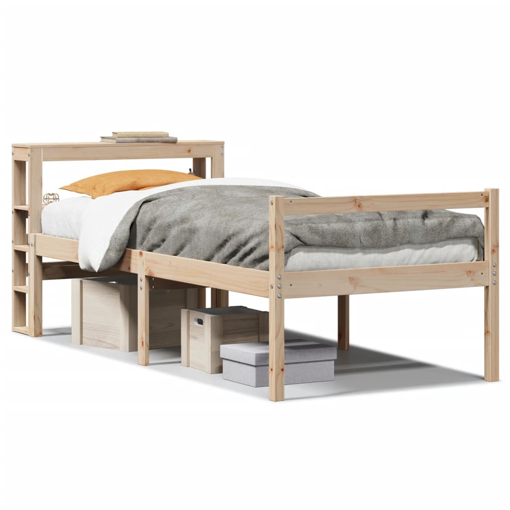 Letto per Anziani con Testiera 90x190 cm Legno Massello Pino 3305851