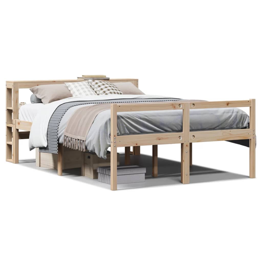 Letto per Anziani con Testiera 150x200 cm Legno Massello Pino 3305867