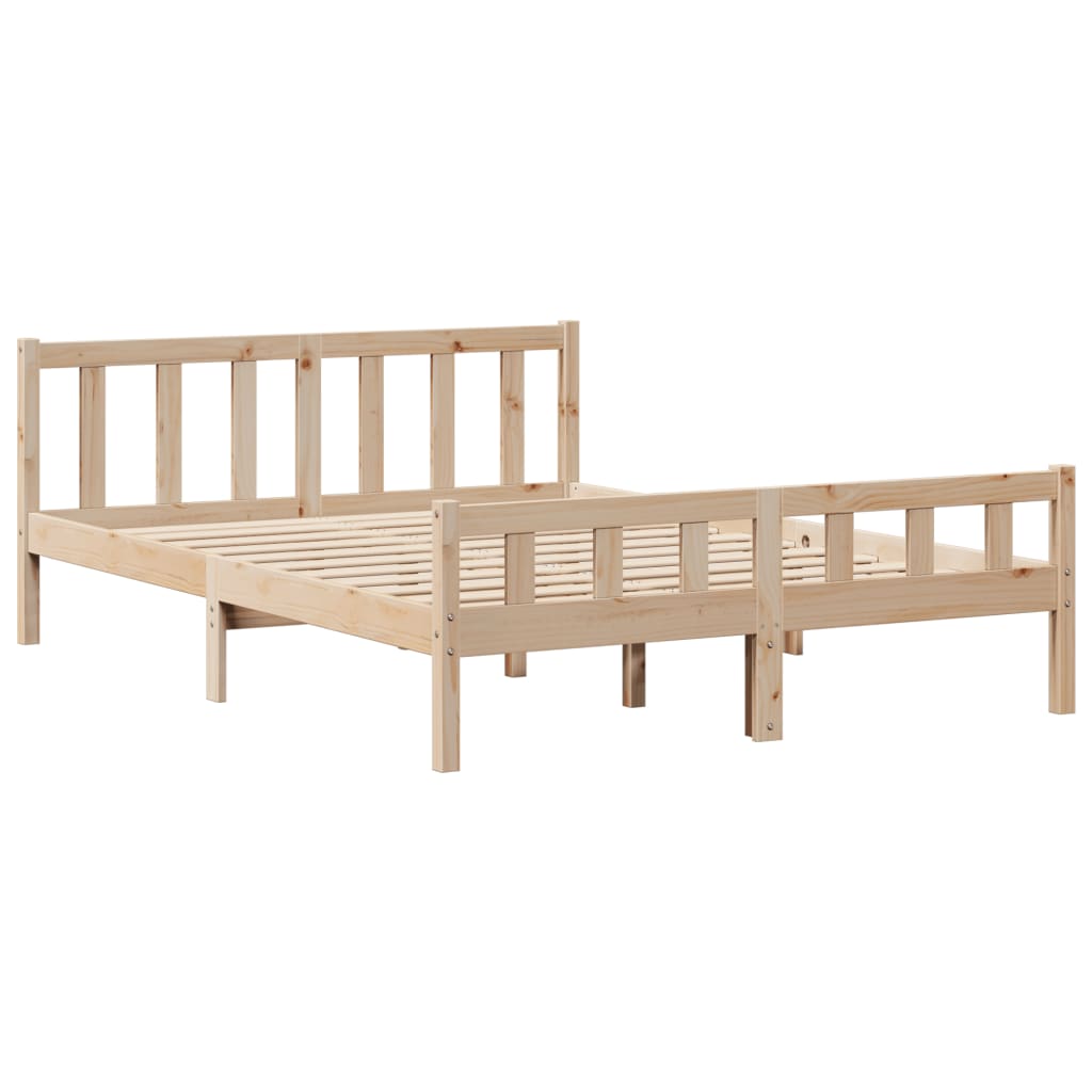 Letto senza Materasso 150x200 cm in Legno Massello di Pino 3305906