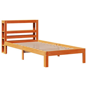 Letto senza Materasso Marrone Cera 90x200 cm Legno di Pino 3306062