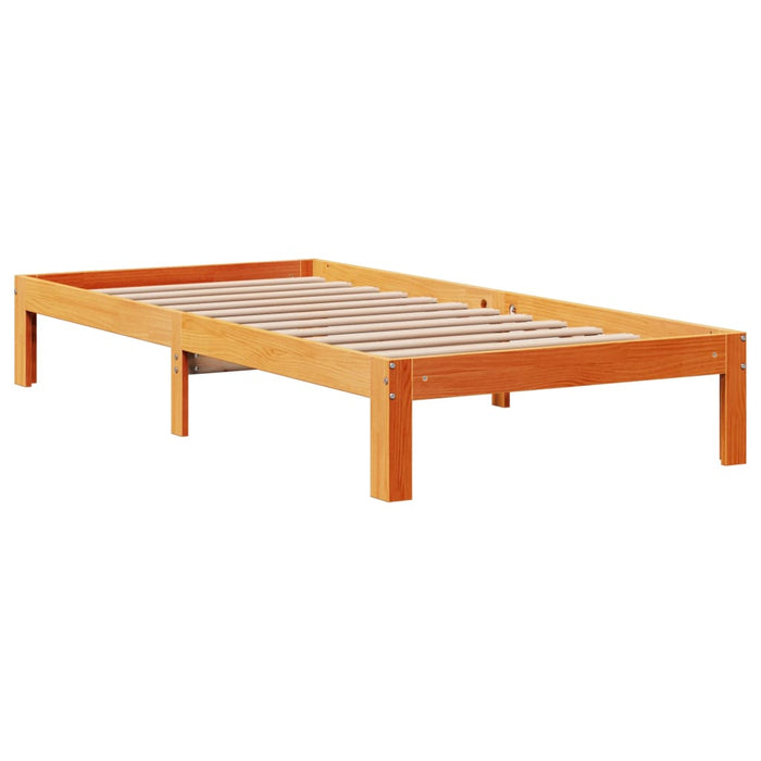 Letto senza Materasso Marrone Cera 90x200 cm Legno di Pino 3306062