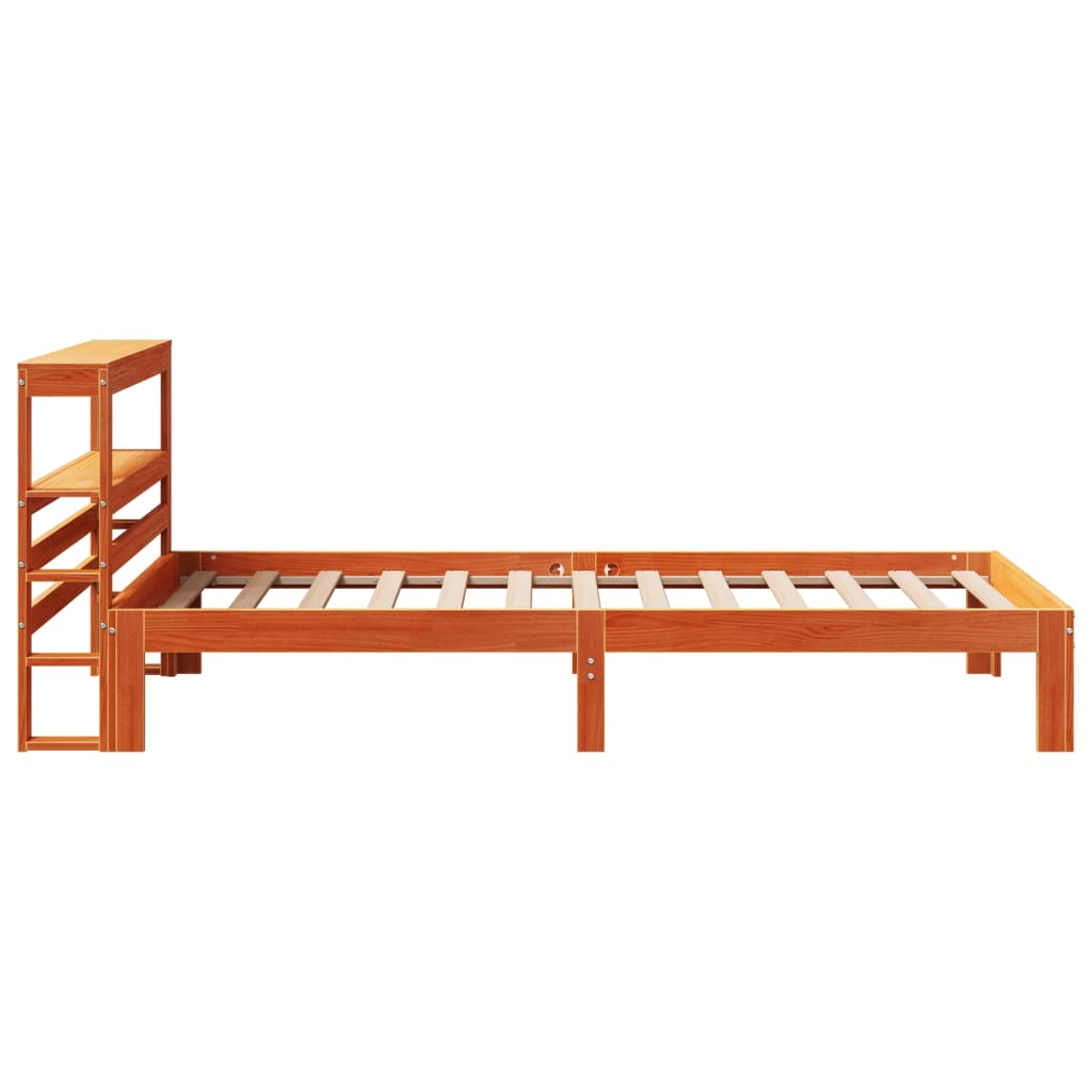 Letto senza Materasso Marrone Cera 90x200 cm Legno di Pino 3306062