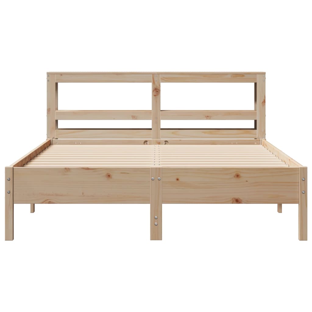 Letto senza Materasso 160x200 cm in Legno Massello di Pino 3306141