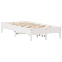 Letto senza Materasso Bianco 90x200 cm Legno Massello di Pino 3306157