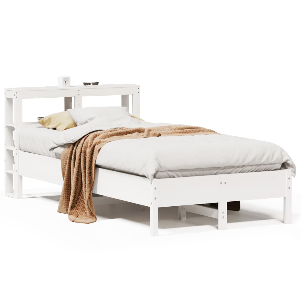 Letto senza Materasso Bianco 90x200 cm Legno Massello di Pino 3306157