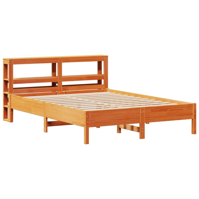 Letto senza Materasso Marrone Cera 135x190 cm in Legno di Pino 3306164