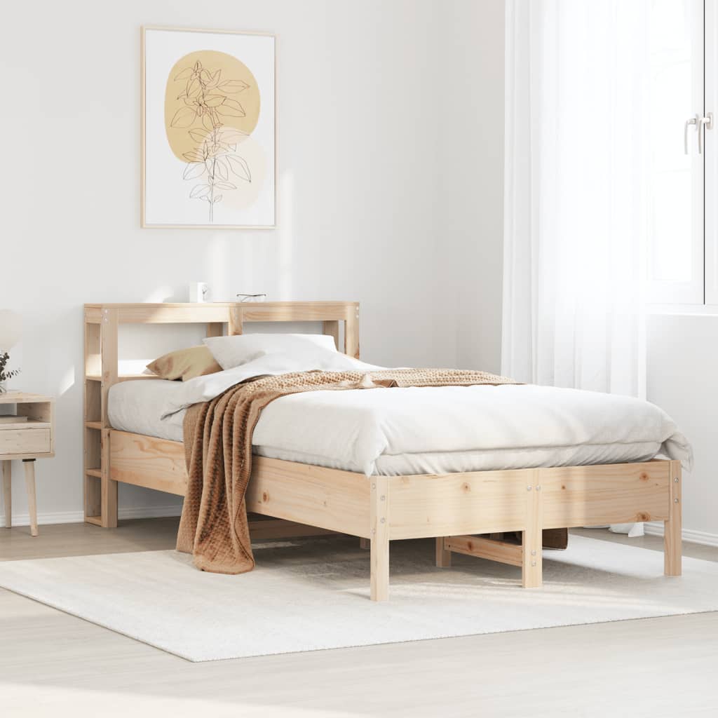 Letto senza Materasso 120x190 cm in Legno Massello di Pino 3306165