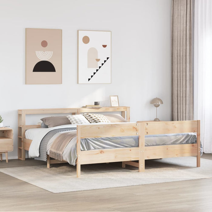 Letto senza Materasso 180x200 cm in Legno Massello di Pino 3306177