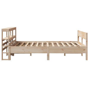 Letto senza Materasso 160x200 cm in Legno Massello di Pino 3306180