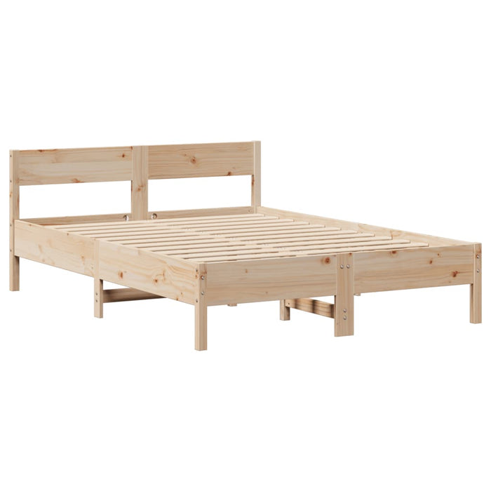 Letto senza Materasso 140x200 cm in Legno Massello di Pino 3306186