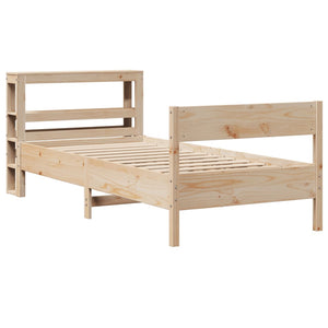 Letto senza Materasso 90x200 cm in Legno Massello di Pino 3306195