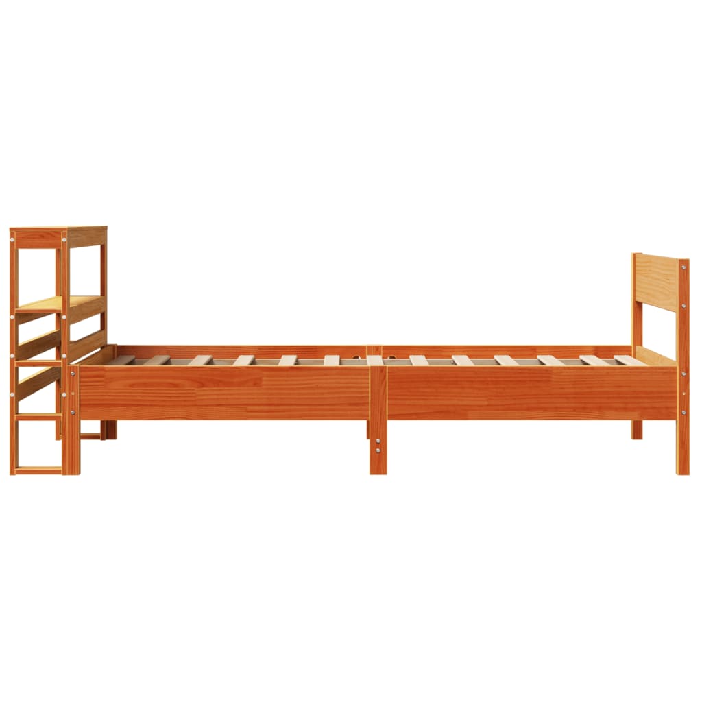 Letto senza Materasso Marrone Cera 75x190 cm in Legno di Pino 3306212