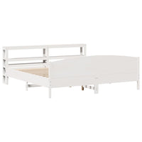 Letto senza Materasso Bianco 180x200 cm Legno Massello di Pino 3306217