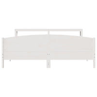 Letto senza Materasso Bianco 180x200 cm Legno Massello di Pino 3306217