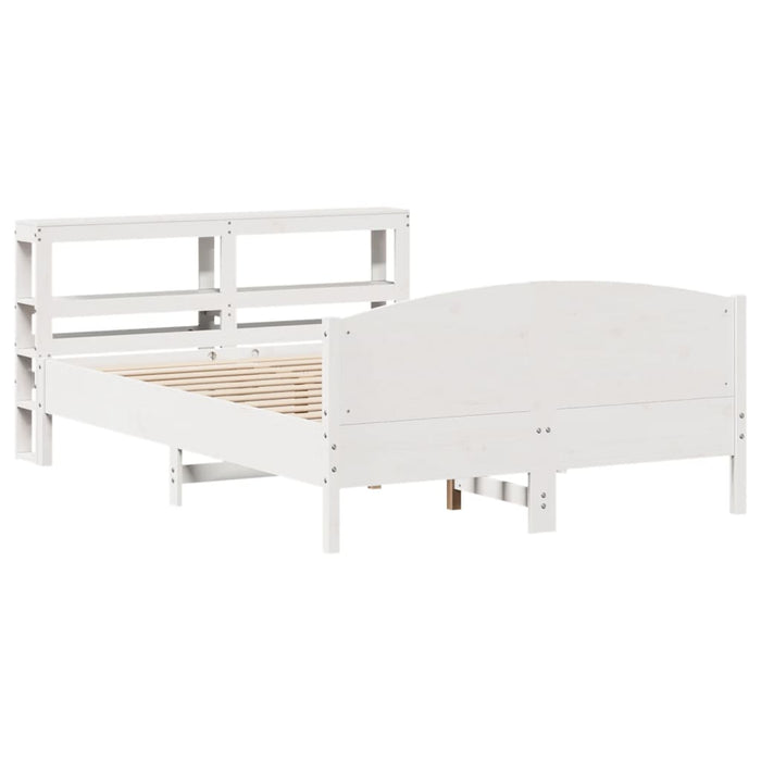 Letto senza Materasso Bianco 120x190 cm Legno Massello di Pino 3306238