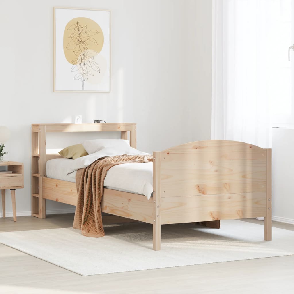 Letto senza Materasso 90x190 cm in Legno Massello di Pino 3306246