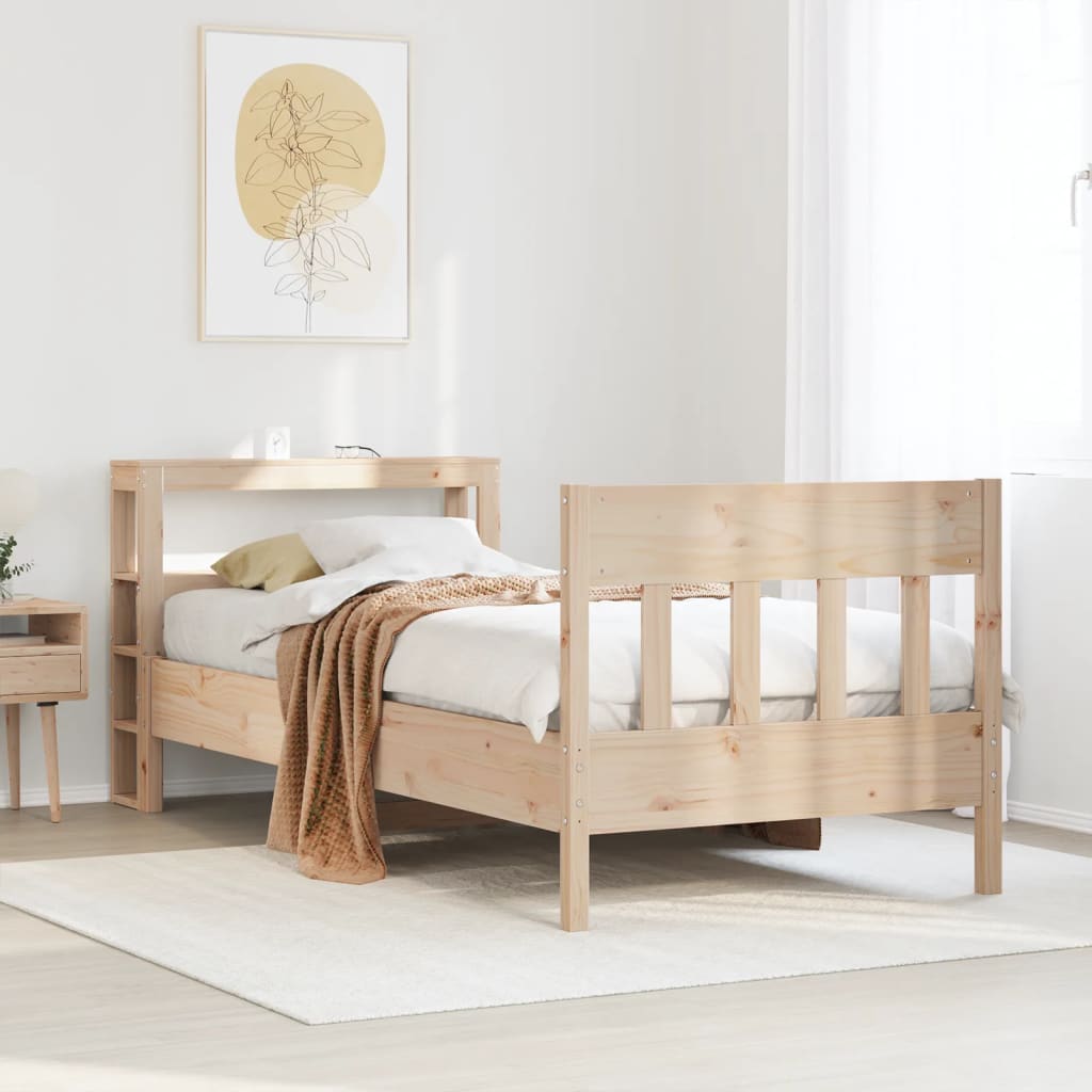 Letto senza Materasso 90x200 cm in Legno Massello di Pino 3306273