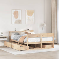 Letto senza Materasso 160x200 cm in Legno Massello di Pino 3306375