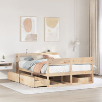 Letto senza Materasso 120x200 cm in Legno Massello di Pino 3306384