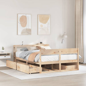 Letto senza Materasso 120x190 cm in Legno Massello di Pino 3306399